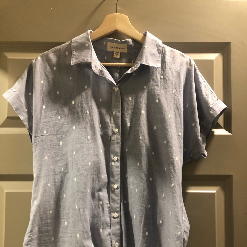 Anthropologie Tie Front Tee